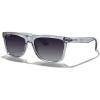 imageMERRYS Square Polarized Driving Sunglasses for Men Women UV400 Protection S8413Bright Tra Gray FrameGray Gradient Polarized Lens