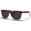 imageMERRYS Square Polarized Driving Sunglasses for Men Women UV400 Protection S8413Bright Wine Red FrameBlack Polarized Lens