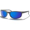 Smoke Gray Frame/Dark Blue Mirror Polarized Lens