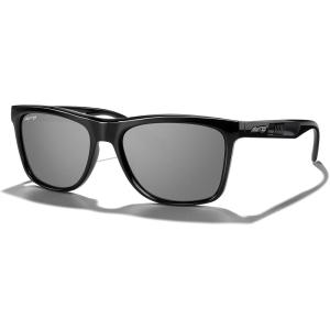 imageMERRYS Square Polarized Driving Sunglasses for Men Women UV400 Protection S8413Black FrameSilver Mirror Polarized Lens