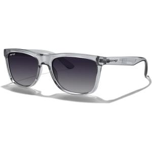 imageMERRYS Square Polarized Driving Sunglasses for Men Women UV400 Protection S8413Bright Tra Gray FrameGray Gradient Polarized Lens