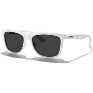 imageMERRYS Square Polarized Driving Sunglasses for Men Women UV400 Protection S8413White FrameBlack Polarized Lens