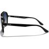 imageMERRYS Classic Polarized Aviator Sunglasses For Womens Mens Retro Double Bridge Aviators S8376Black FrameDark Blue Gradient Polarized Lens