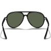 imageMERRYS Classic Polarized Aviator Sunglasses For Womens Mens Retro Double Bridge Aviators S8376Black FrameG15 Polarized Lens