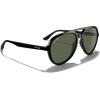 imageMERRYS Classic Polarized Aviator Sunglasses For Womens Mens Retro Double Bridge Aviators S8376Black FrameG15 Polarized Lens