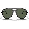 imageMERRYS Classic Polarized Aviator Sunglasses For Womens Mens Retro Double Bridge Aviators S8376Black FrameG15 Polarized Lens