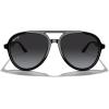 imageMERRYS Classic Polarized Aviator Sunglasses For Womens Mens Retro Double Bridge Aviators S8376Black FrameGray Gradient Polarized Lens