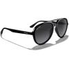 imageMERRYS Classic Polarized Aviator Sunglasses For Womens Mens Retro Double Bridge Aviators S8376Black FrameGray Gradient Polarized Lens