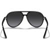 imageMERRYS Classic Polarized Aviator Sunglasses For Womens Mens Retro Double Bridge Aviators S8376Black FrameGray Gradient Polarized Lens