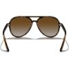 imageMERRYS Classic Polarized Aviator Sunglasses For Womens Mens Retro Double Bridge Aviators S8376Leopard FrameBrown Gradient Polarized Lens