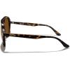 imageMERRYS Classic Polarized Aviator Sunglasses For Womens Mens Retro Double Bridge Aviators S8376Leopard FrameBrown Polarized Lens