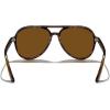 imageMERRYS Classic Polarized Aviator Sunglasses For Womens Mens Retro Double Bridge Aviators S8376Leopard FrameBrown Polarized Lens