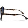 imageMERRYS Classic Polarized Aviator Sunglasses For Womens Mens Retro Double Bridge Aviators S8376Leopard FrameDark Blue Tinted Polarized Lens