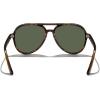 imageMERRYS Classic Polarized Aviator Sunglasses For Womens Mens Retro Double Bridge Aviators S8376Leopard FrameG15 Polarized Lens