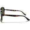 imageMERRYS Classic Polarized Aviator Sunglasses For Womens Mens Retro Double Bridge Aviators S8376Leopard FrameG15 Polarized Lens