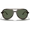 imageMERRYS Classic Polarized Aviator Sunglasses For Womens Mens Retro Double Bridge Aviators S8376Leopard FrameG15 Polarized Lens