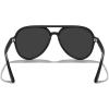 imageMERRYS Classic Polarized Aviator Sunglasses For Womens Mens Retro Double Bridge Aviators S8376Matte Black FrameBlack Polarized Lens
