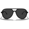 imageMERRYS Classic Polarized Aviator Sunglasses For Womens Mens Retro Double Bridge Aviators S8376Matte Black FrameBlack Polarized Lens