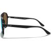imageMERRYS Classic Polarized Aviator Sunglasses For Womens Mens Retro Double Bridge Aviators S8376Matte Black FrameBlue Mirror Polarized Lens