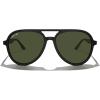 imageMERRYS Classic Polarized Aviator Sunglasses For Womens Mens Retro Double Bridge Aviators S8376Matte Black FrameG15 Polarized Lens