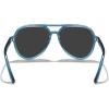 imageMERRYS Classic Polarized Aviator Sunglasses For Womens Mens Retro Double Bridge Aviators S8376Tra Blue FrameBlack Polarized Lens