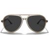 imageMERRYS Classic Polarized Aviator Sunglasses For Womens Mens Retro Double Bridge Aviators S8376Tra Brown FrameBlack Polarized Lens