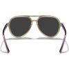 imageMERRYS Classic Polarized Aviator Sunglasses For Womens Mens Retro Double Bridge Aviators S8376Tra Brown FrameBlack Polarized Lens