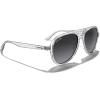 imageMERRYS Classic Polarized Aviator Sunglasses For Womens Mens Retro Double Bridge Aviators S8376Transparent FrameGray Gradient Polarized Lens