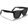 imageMERRYS Classic Square Shape Polarized Sunglasses for Womens Mens Retro Designer UV400 Sun Glasses S6140Black FrameBlack Lens