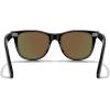imageMERRYS Classic Square Shape Polarized Sunglasses for Womens Mens Retro Designer UV400 Sun Glasses S6140Black FrameBlue Mirror Lens