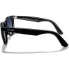 imageMERRYS Classic Square Shape Polarized Sunglasses for Womens Mens Retro Designer UV400 Sun Glasses S6140Black FrameBlue Tinted Gradient Lens