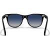 imageMERRYS Classic Square Shape Polarized Sunglasses for Womens Mens Retro Designer UV400 Sun Glasses S6140Black FrameBlue Tinted Gradient Lens