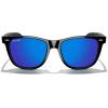 imageMERRYS Classic Square Shape Polarized Sunglasses for Womens Mens Retro Designer UV400 Sun Glasses S6140Black FrameDrak Blue Mirror Lens