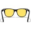 imageMERRYS Classic Square Shape Polarized Sunglasses for Womens Mens Retro Designer UV400 Sun Glasses S6140Black FrameNight Vision Lens