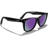 imageMERRYS Classic Square Shape Polarized Sunglasses for Womens Mens Retro Designer UV400 Sun Glasses S6140Black FramePurple Mirror Lens