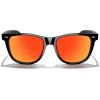 imageMERRYS Classic Square Shape Polarized Sunglasses for Womens Mens Retro Designer UV400 Sun Glasses S6140Black FrameRed Mirror Lens