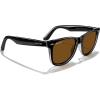 imageMERRYS Classic Square Shape Polarized Sunglasses for Womens Mens Retro Designer UV400 Sun Glasses S6140Blacktra FrameBrown Lens