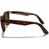 imageMERRYS Classic Square Shape Polarized Sunglasses for Womens Mens Retro Designer UV400 Sun Glasses S6140Brown Stripe FrameBrown Lens