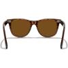 imageMERRYS Classic Square Shape Polarized Sunglasses for Womens Mens Retro Designer UV400 Sun Glasses S6140Brown Stripe FrameBrown Lens