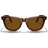imageMERRYS Classic Square Shape Polarized Sunglasses for Womens Mens Retro Designer UV400 Sun Glasses S6140Brown Stripe FrameBrown Lens