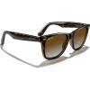 imageMERRYS Classic Square Shape Polarized Sunglasses for Womens Mens Retro Designer UV400 Sun Glasses S6140Leopard FrameBrown Gradient Lens