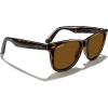 imageMERRYS Classic Square Shape Polarized Sunglasses for Womens Mens Retro Designer UV400 Sun Glasses S6140Leopard FrameBrown Lens