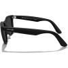 imageMERRYS Classic Square Shape Polarized Sunglasses for Womens Mens Retro Designer UV400 Sun Glasses S6140Matte Black FrameBlack Lens
