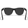 imageMERRYS Classic Square Shape Polarized Sunglasses for Womens Mens Retro Designer UV400 Sun Glasses S6140Matte Black FrameBlack Lens