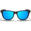 imageMERRYS Classic Square Shape Polarized Sunglasses for Womens Mens Retro Designer UV400 Sun Glasses S6140Matte Black FrameBlue Mirror Lens