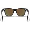 imageMERRYS Classic Square Shape Polarized Sunglasses for Womens Mens Retro Designer UV400 Sun Glasses S6140Matte Black FrameBlue Mirror Lens