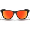 imageMERRYS Classic Square Shape Polarized Sunglasses for Womens Mens Retro Designer UV400 Sun Glasses S6140Matte Black FrameRed Mirror Lens