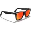 imageMERRYS Classic Square Shape Polarized Sunglasses for Womens Mens Retro Designer UV400 Sun Glasses S6140Matte Black FrameRed Mirror Lens