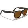 imageMERRYS Classic Square Shape Polarized Sunglasses for Womens Mens Retro Designer UV400 Sun Glasses S6140Matte Leopard FrameBrown Lens