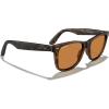imageMERRYS Classic Square Shape Polarized Sunglasses for Womens Mens Retro Designer UV400 Sun Glasses S6140Matte Leopard FrameOrange Lens